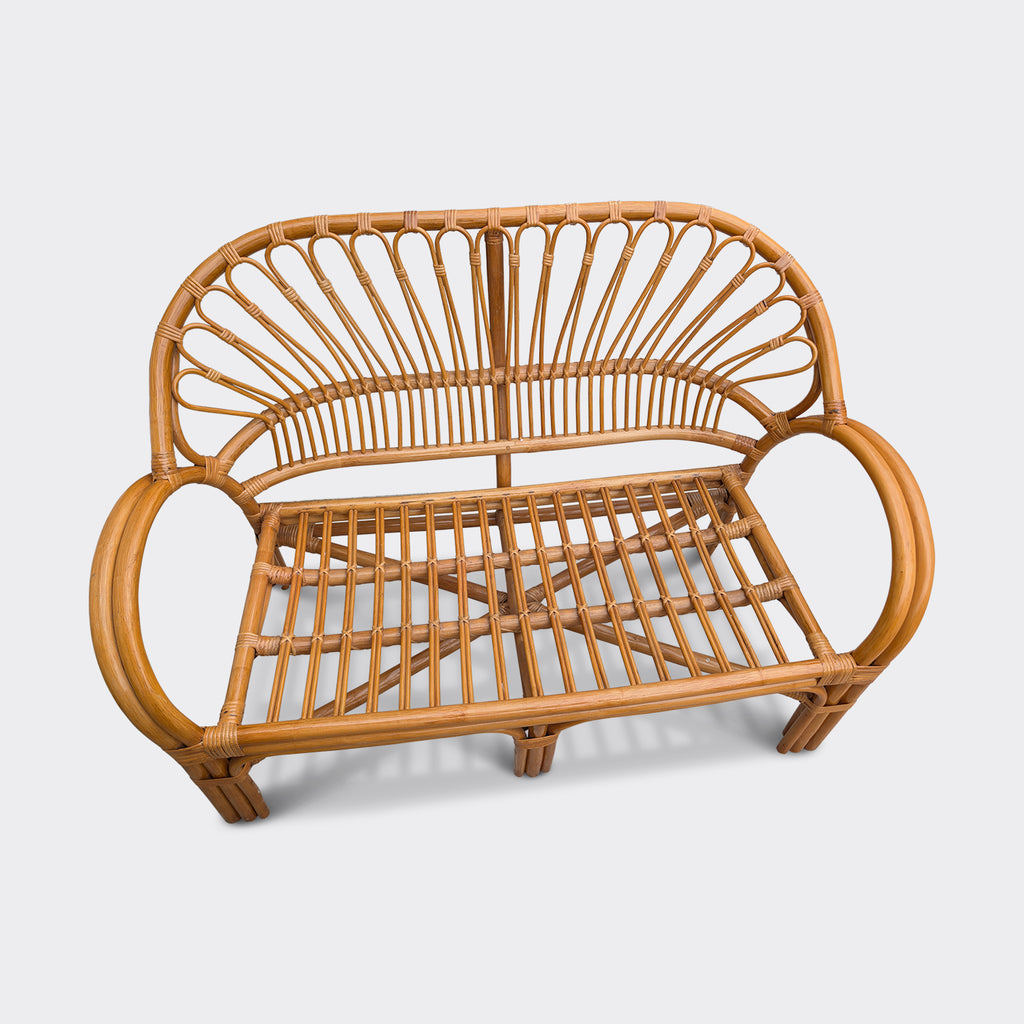 Soffa i bambu med tillhörande bord – bild 7