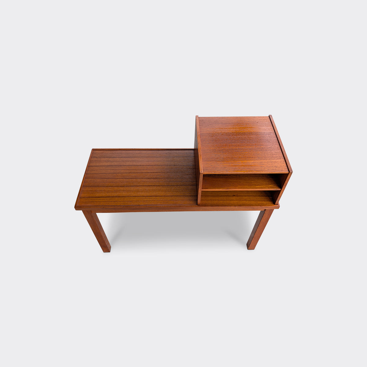 Sidobord och hallbord i teak med extra hylla, 1950/60-tal – bild 2