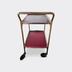 Serveringsvagn i metall från Woodmet Limited, England – bild 4