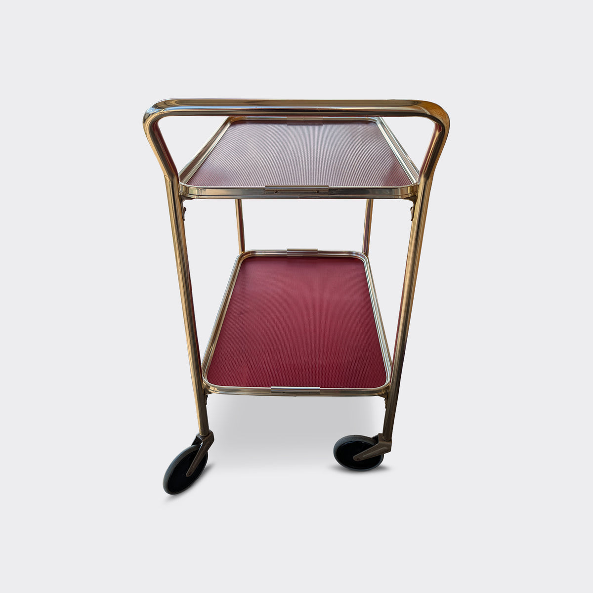 Serveringsvagn i metall från Woodmet Limited, England – bild 4