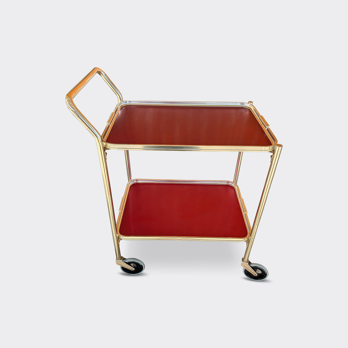 Serveringsvagn i metall från Woodmet Limited, England – bild 3