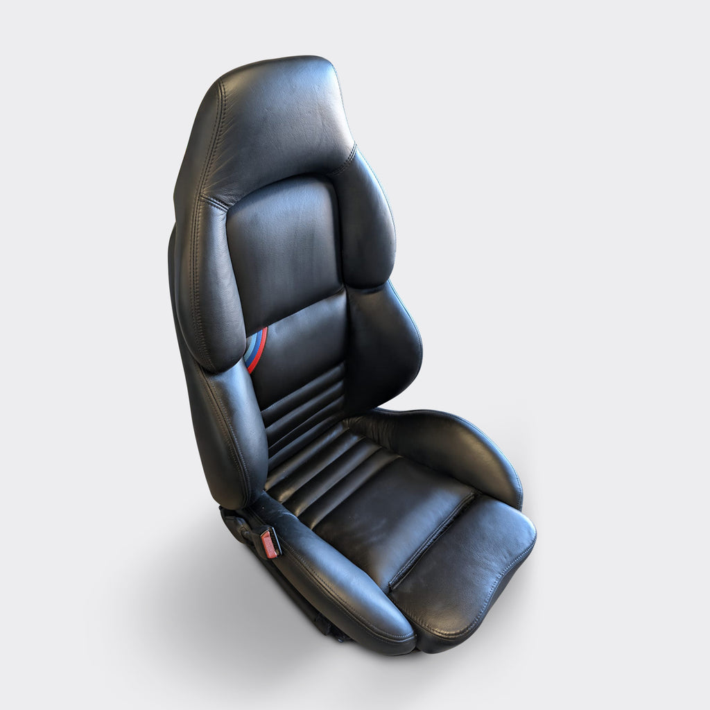 BMW E36 M3 Vader originalstolar i svart läder – totalrenoverade